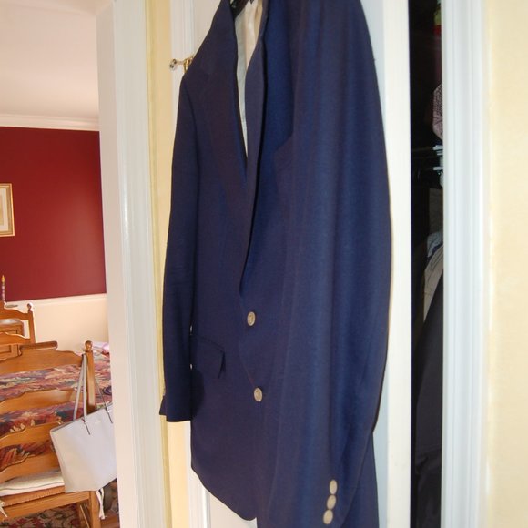 Brooks Brothers 2 Button Silk Royal Blue Blazer - Picture 2 of 8